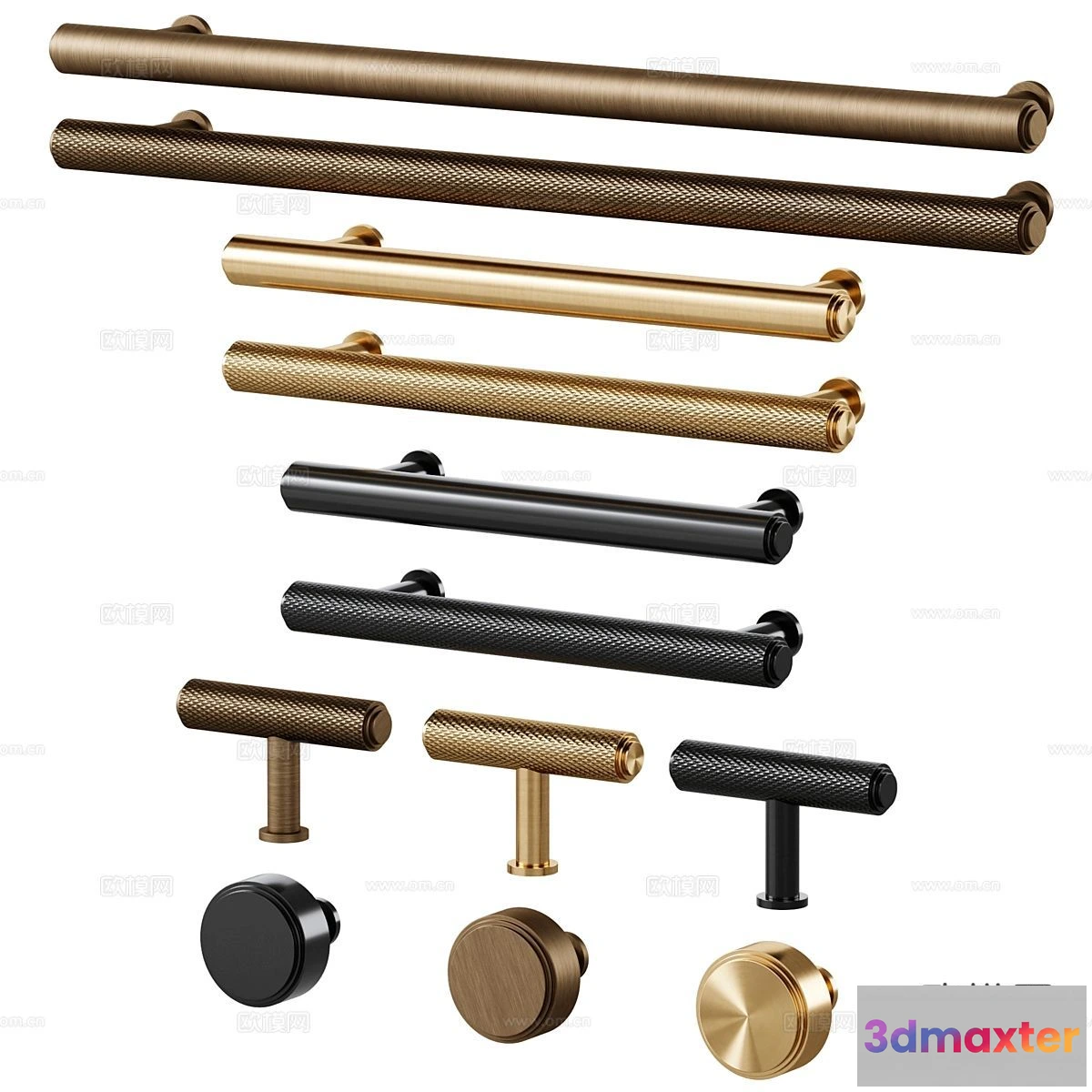 1536232 - DOOR HANDLE - 3D Model For Interior Design - 11286 3D Max