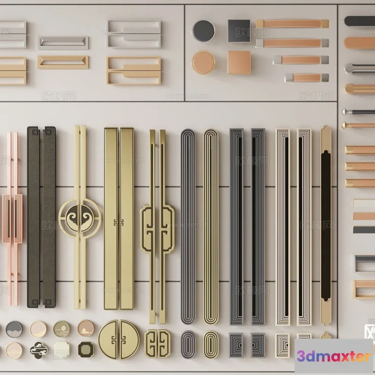 1536278 - DOOR HANDLE - 3D Model For Interior Design - 11309 3D Max