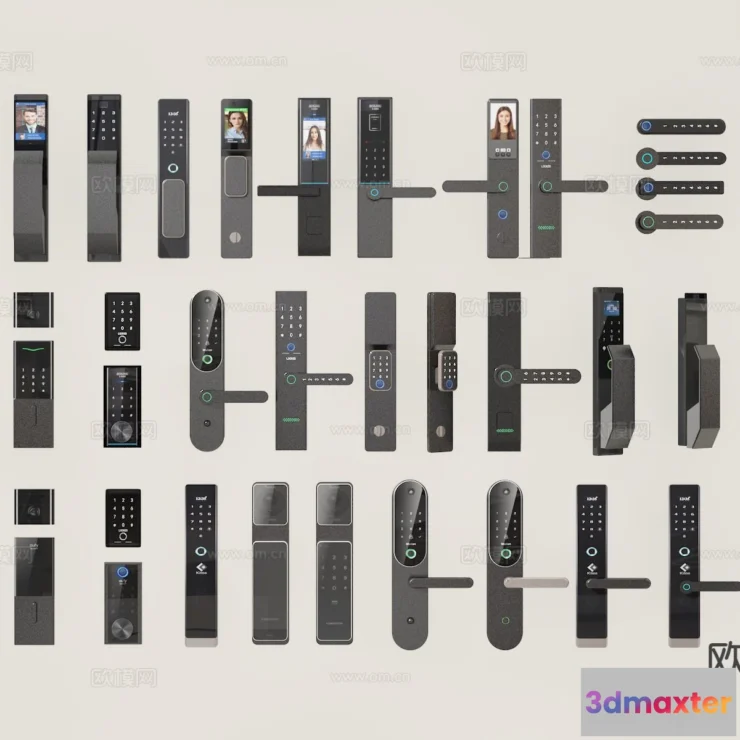 1536280 - DOOR HANDLE - 3D Model For Interior Design - 11310 3D Max