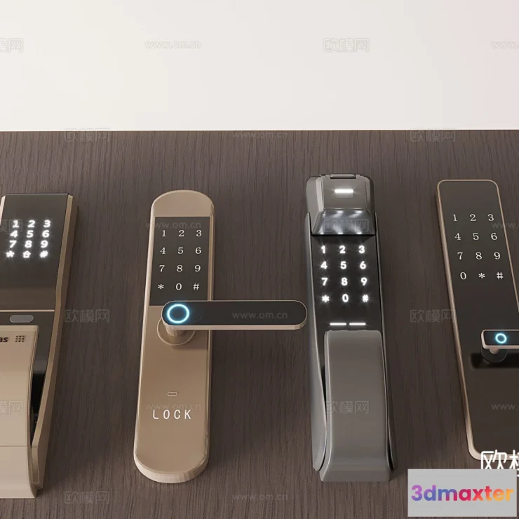 1536302 - DOOR HANDLE - 3D Model For Interior Design - 11321 3D Max