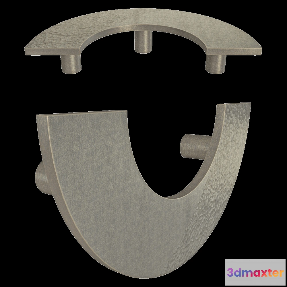 1664026 - Latuning - Door handle Stamped Round SP 3D Max