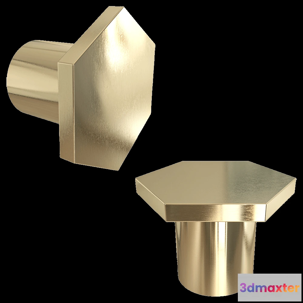 1664262 - Latuning - Door handle Hexagon 2 LP 3D Max