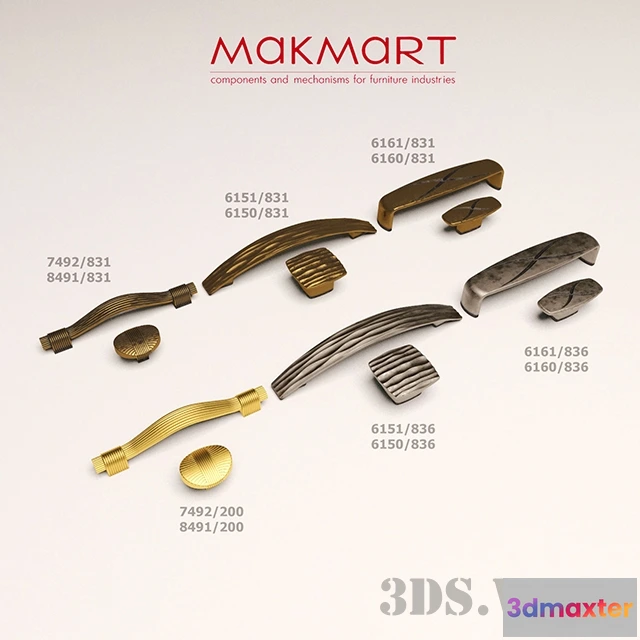 1664482 - other-models - Furniture handles Makmart 3D Max