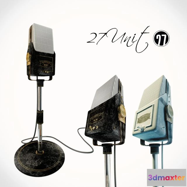 1543245 - Retro Electro-Voice Microphone 3D Max