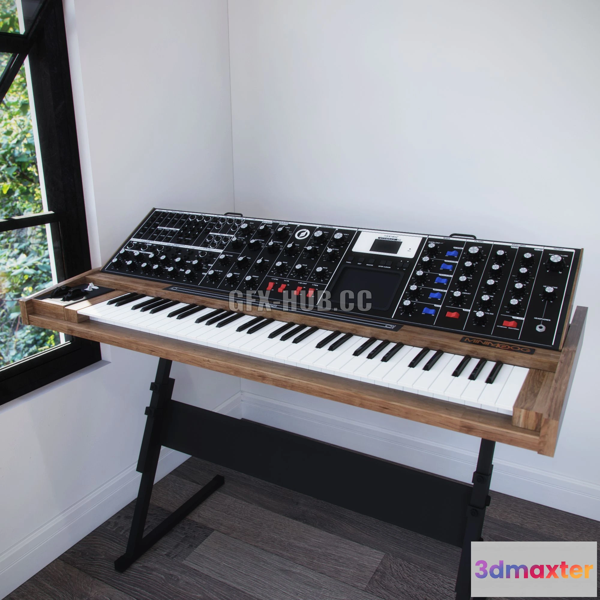 1556691 - Synthesizer Minimoog Voyager XL 3D Max