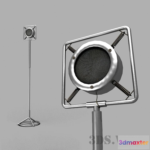 1666154 - other-models - Old Microphone 3D Max
