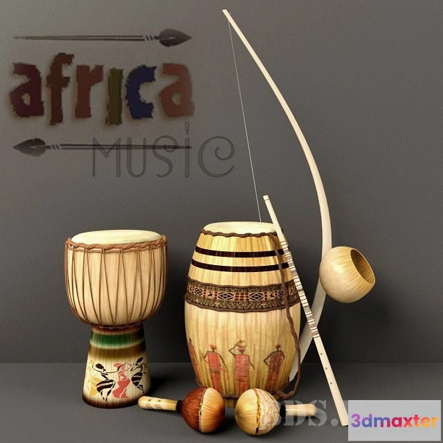1666168 - other-models - African musical instruments 3D Max