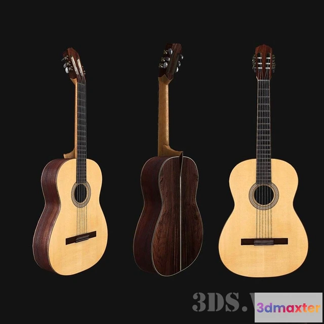 1666172 - other-models - Acoustic guitar 3D Max