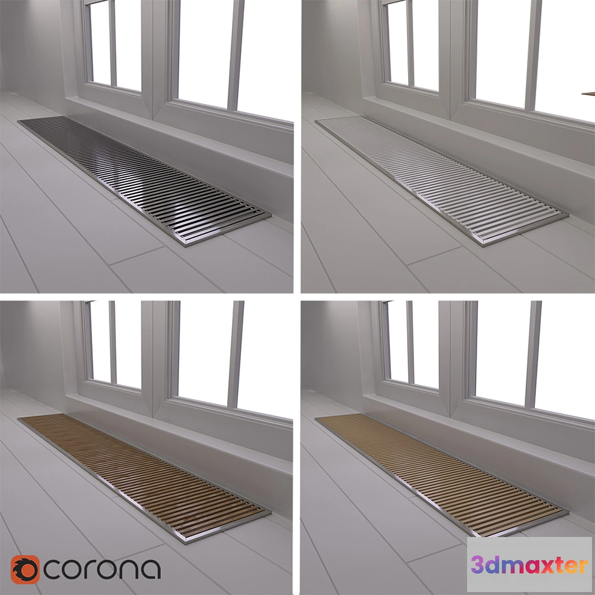 1285624 - underfloor radiator 3D Max