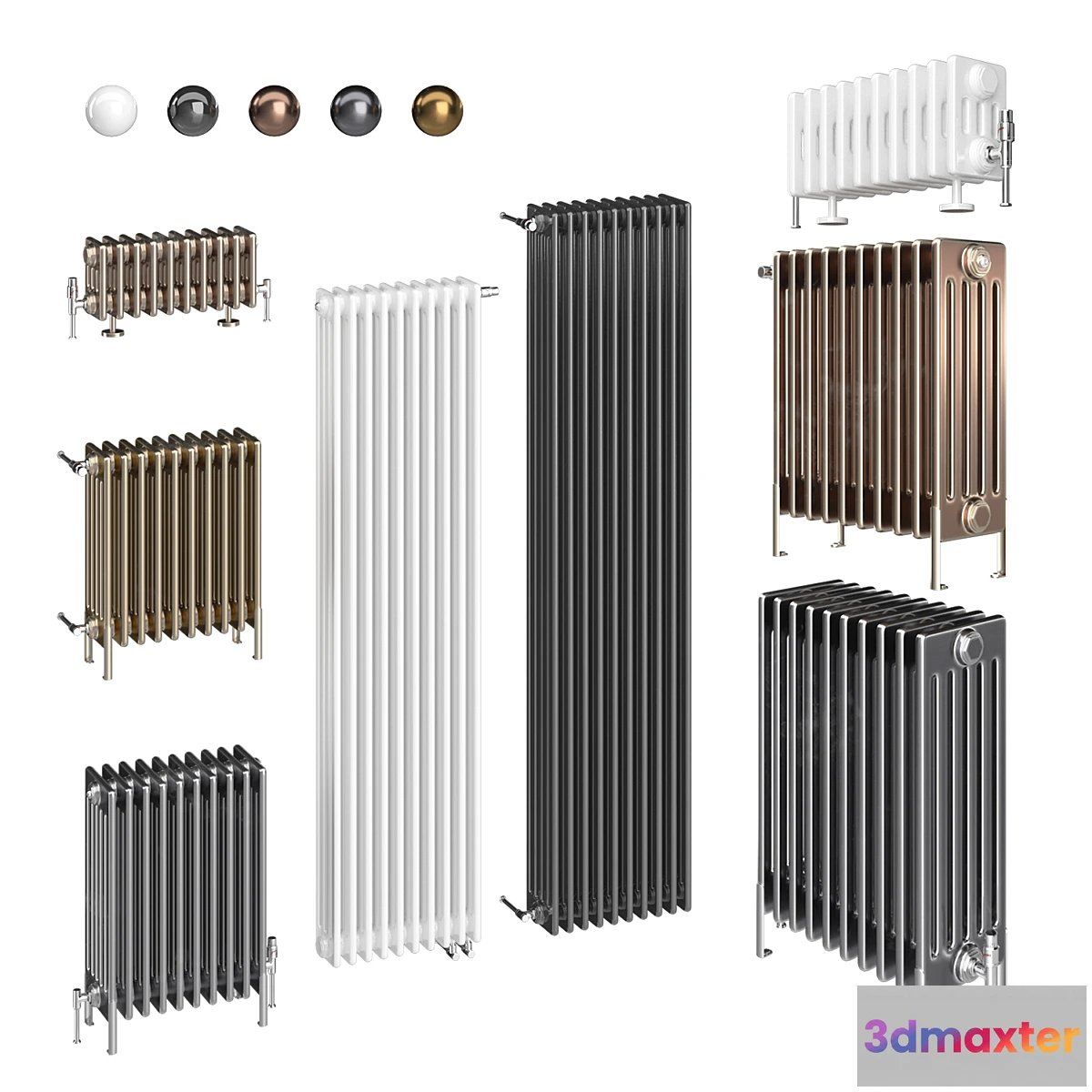 1345204 - Zehnder Charleston 4С 5С 6С (Set 3) 3D Max