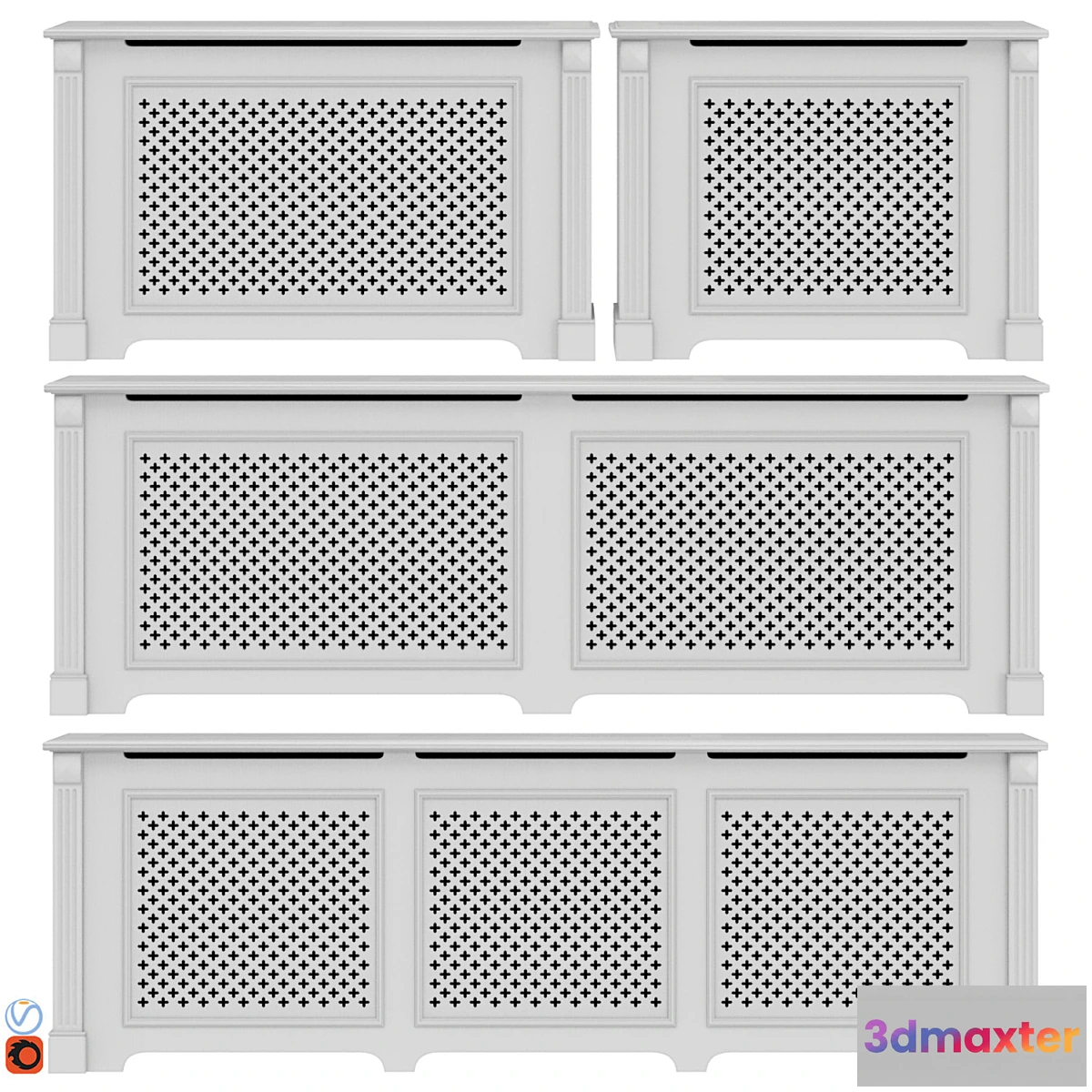1424550 - Decorative radiator screen set_07 3D Max