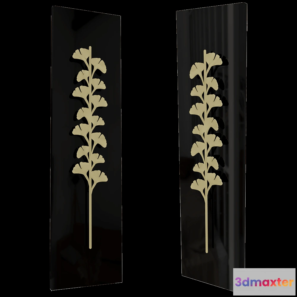 1666346 - K8 radiatori  - Radiator Nature Gingko 3D Max