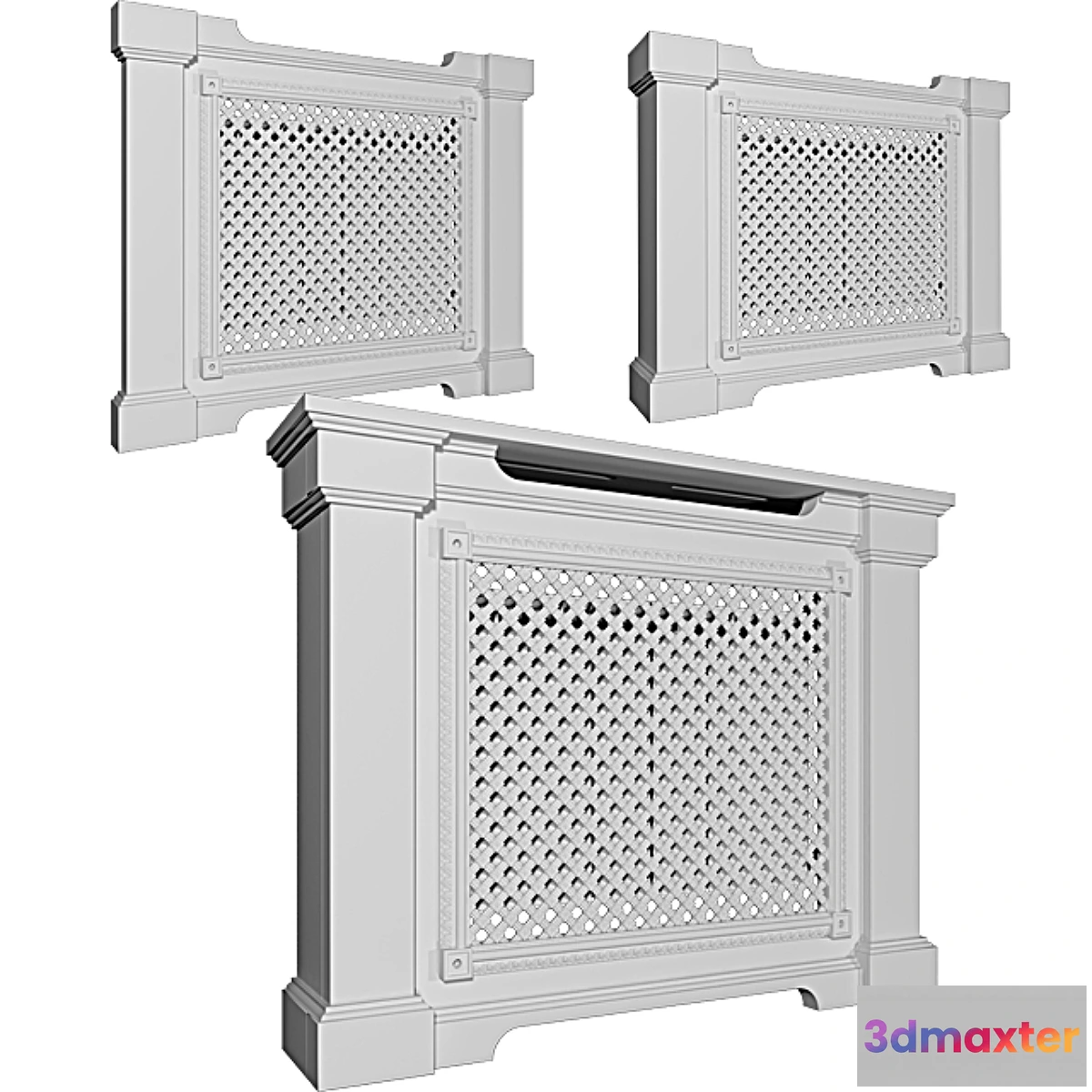 627273 - Radiator screen with grating Dikart
