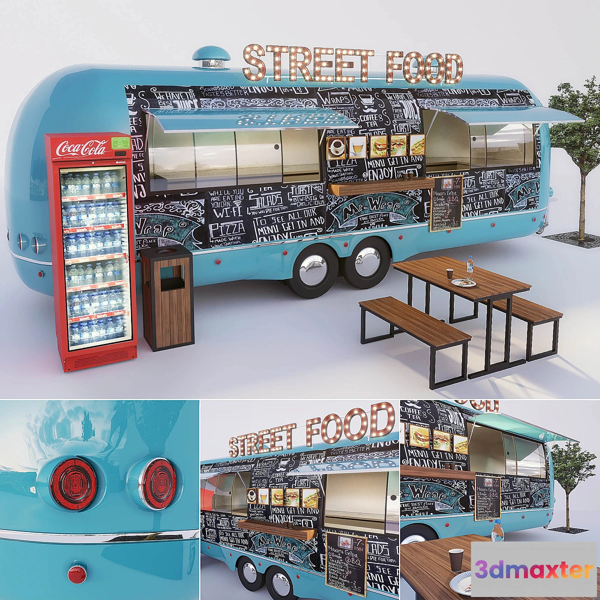 1294094 - Module for outdoor cafes supplemented 3D Max