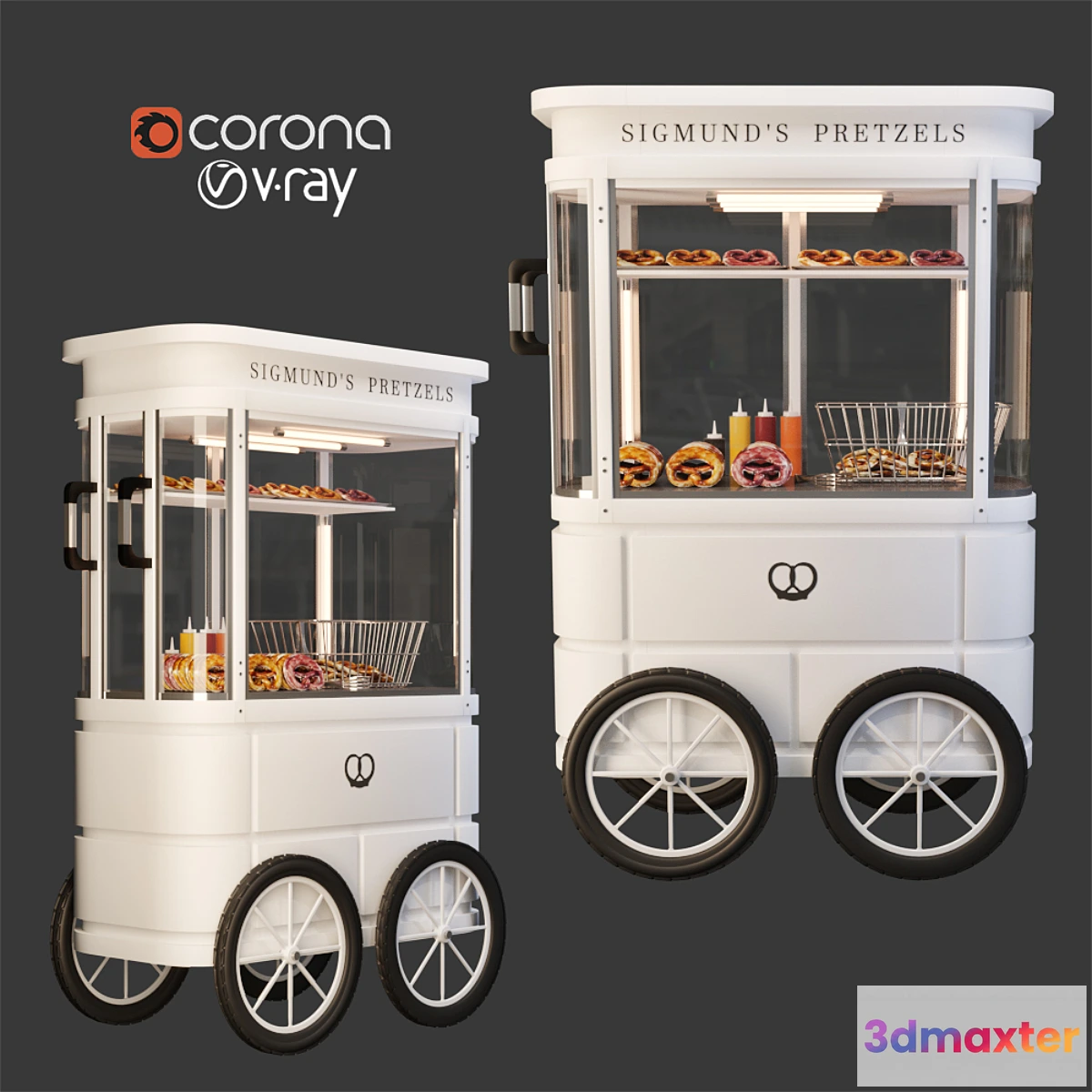 1313425 - LITTLE PRETZEL CART 3D Max