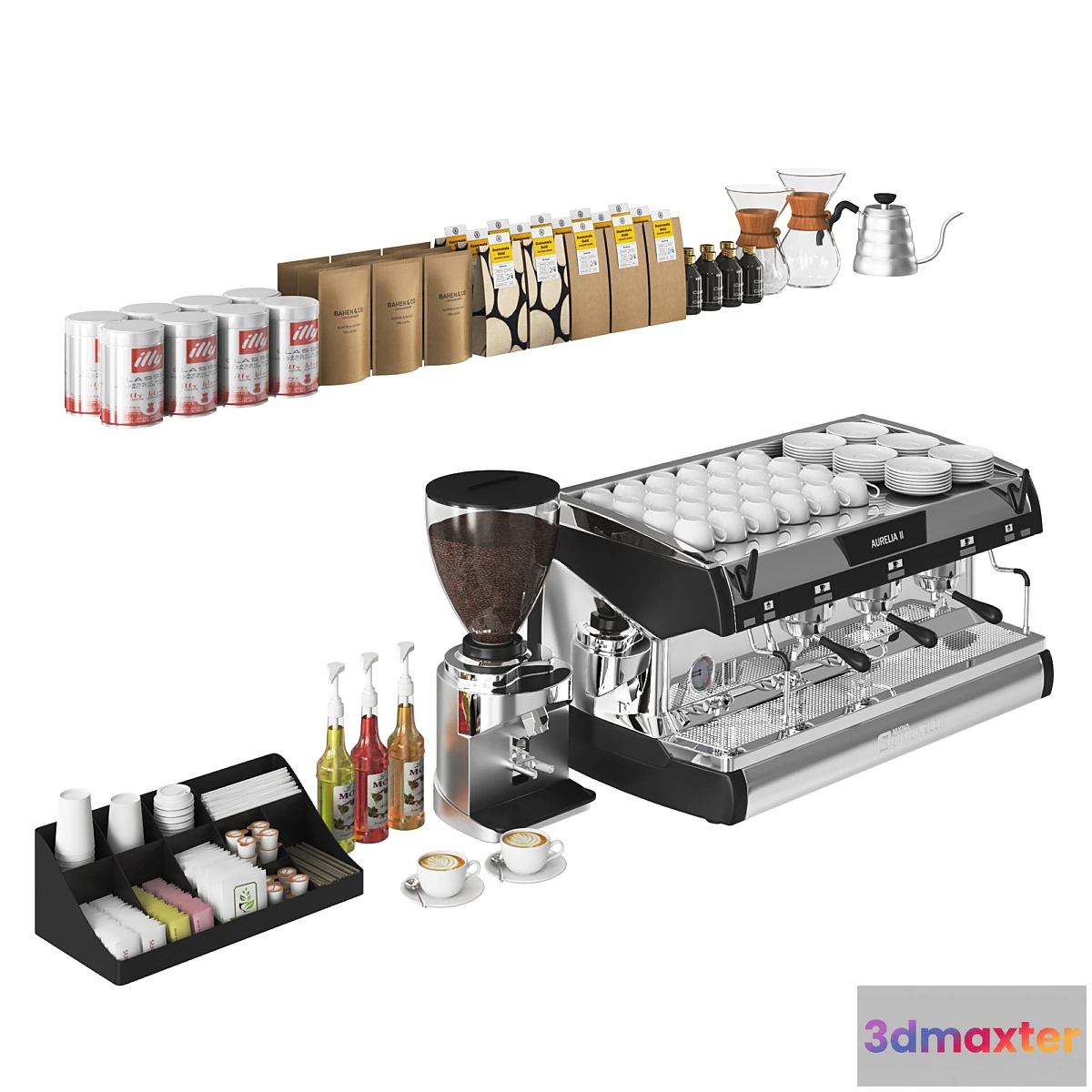 1322163 - Coffee shop set 3D Max