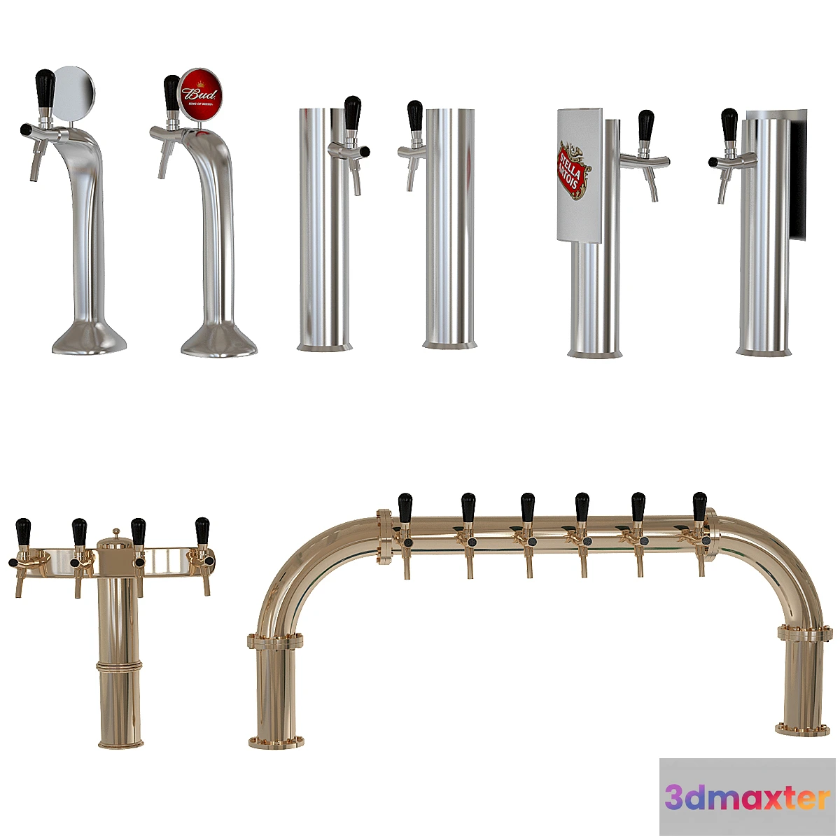 1322736 - Beer equipment set 3 3D Max