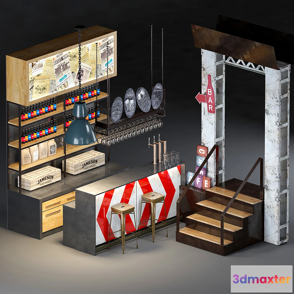 1336948 - Bar Cafe Saporem Chueca 3D Max