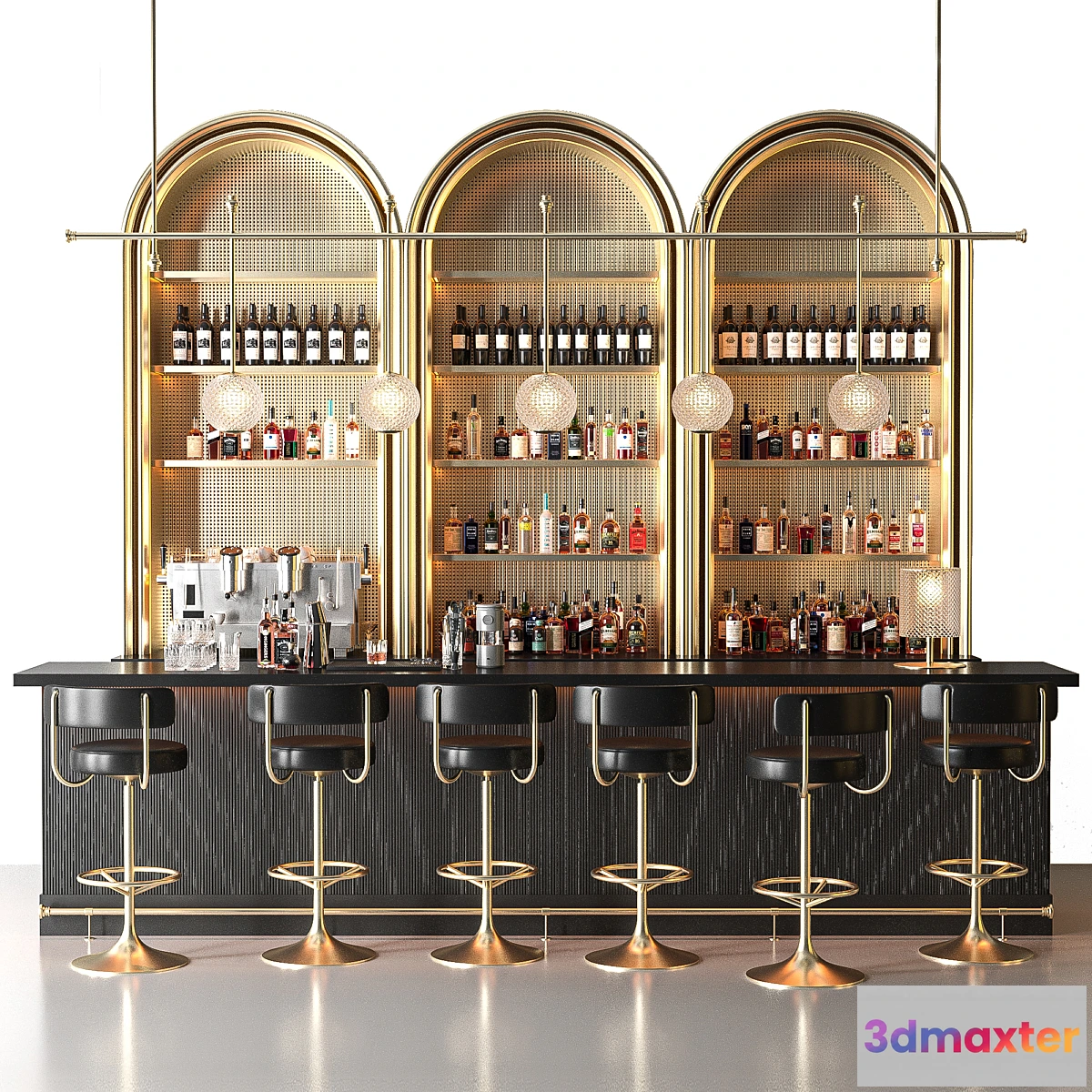 1352564 - golden bar 3D Max