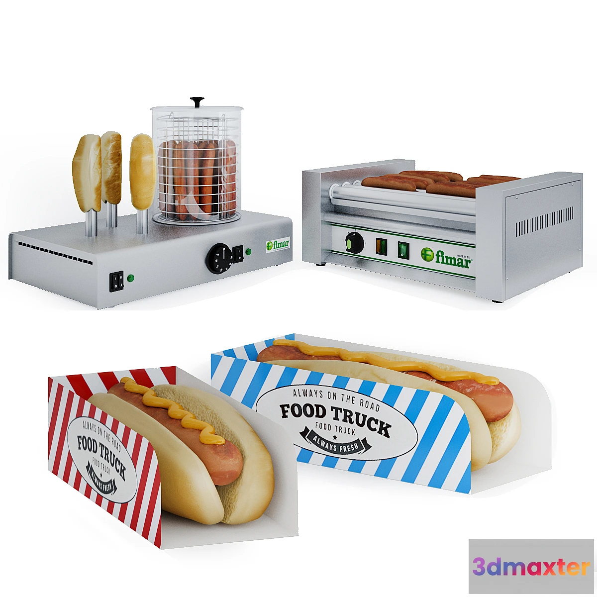 1353440 - Equipment for hot dogs Fimar - No.2 3D Max
