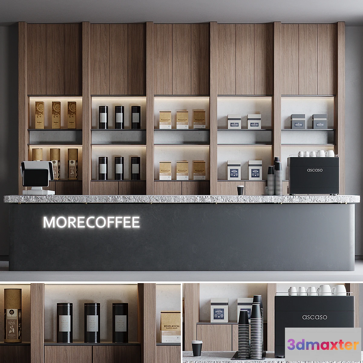 1358146 - Coffeeshop 2 Morecoffee 3D Max