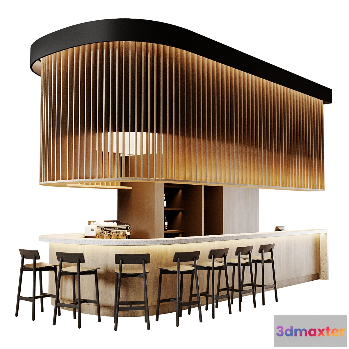 1416858 - Bar counter 3 3D Max