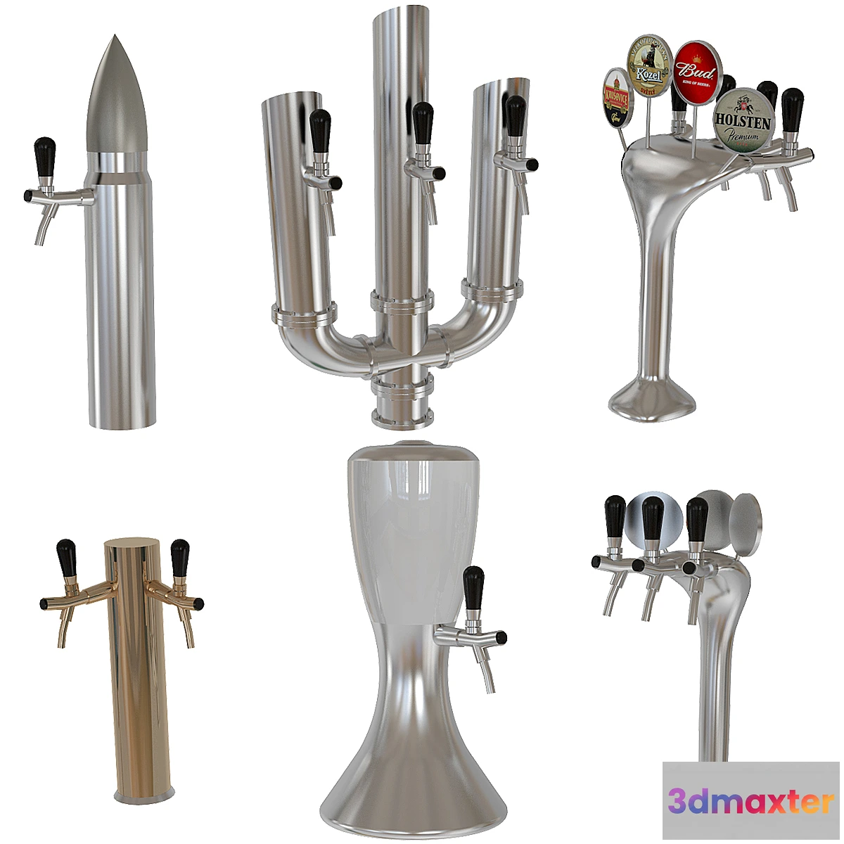 1429034 - Beer equipment set 2 3D Max