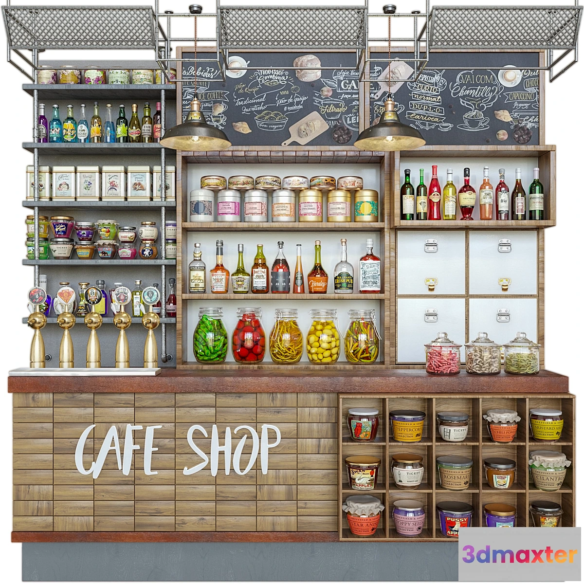 1437480 - CoffeShop-98 3D Max