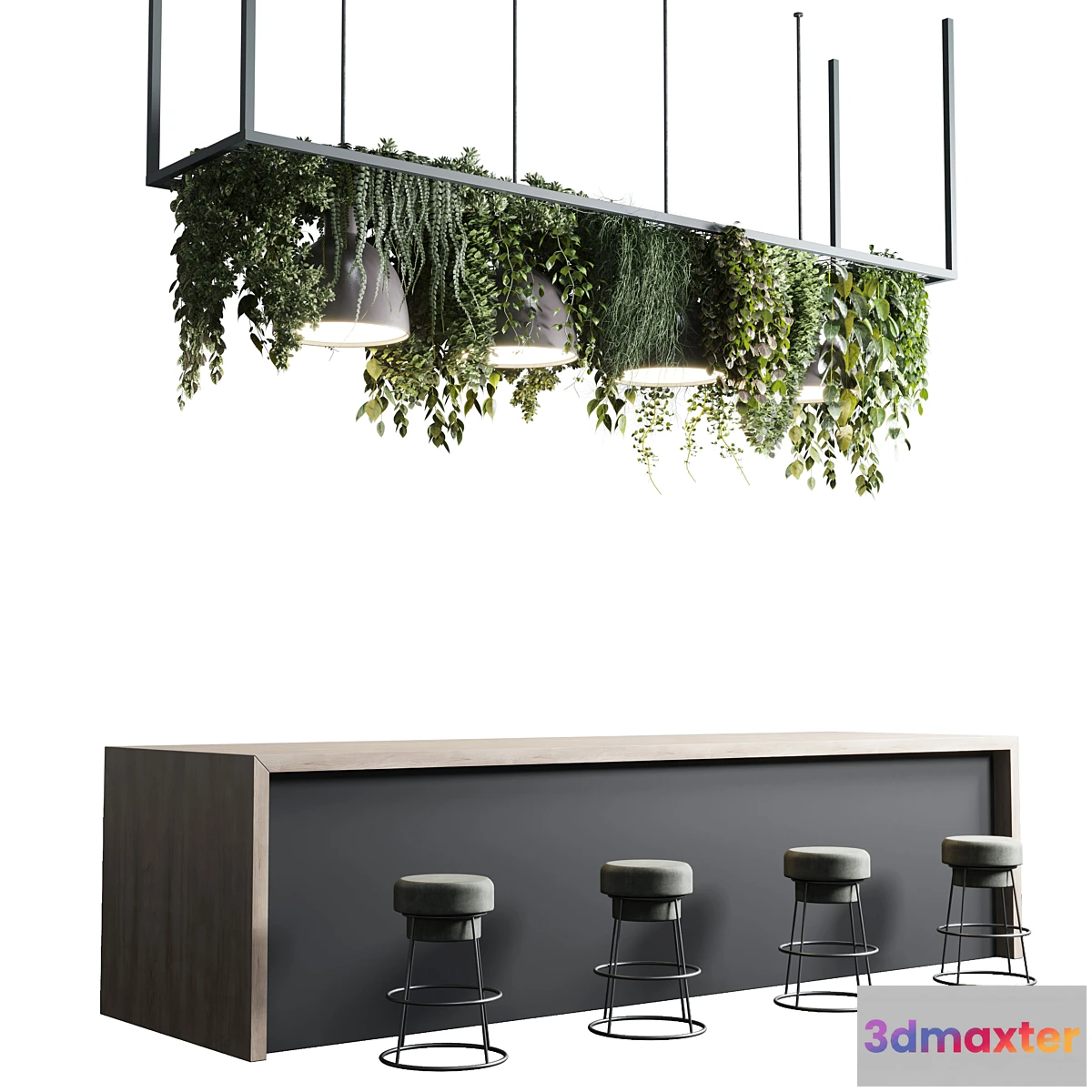 1444416 - Reception Desk for Restaurant and Caffe set 04 3D Max