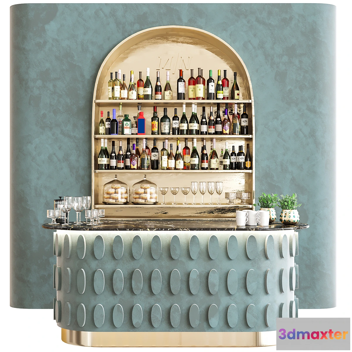 1447800 - Modern bar counter 33 3D Max