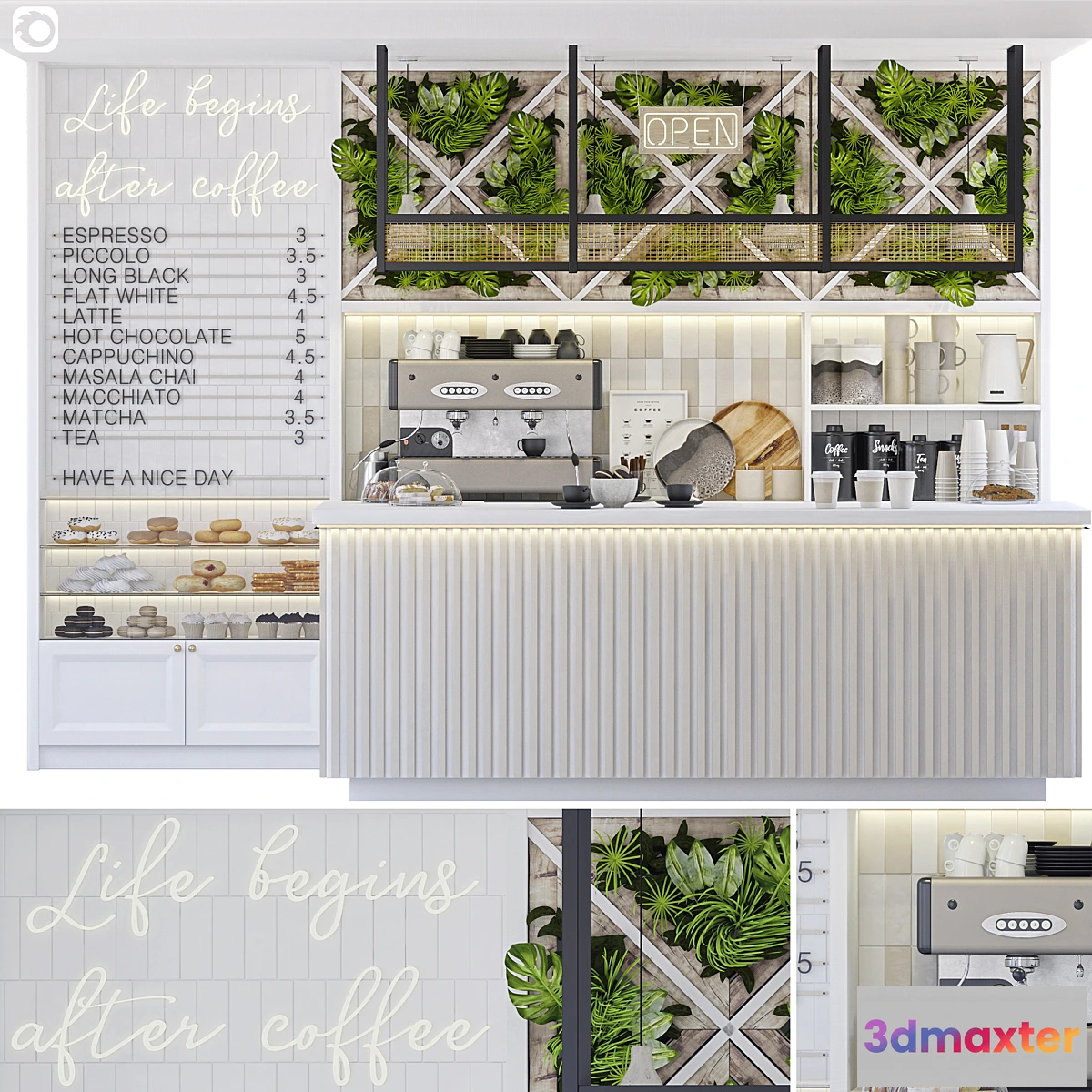 1467296 - Coffee Shop. Corona 3D Max