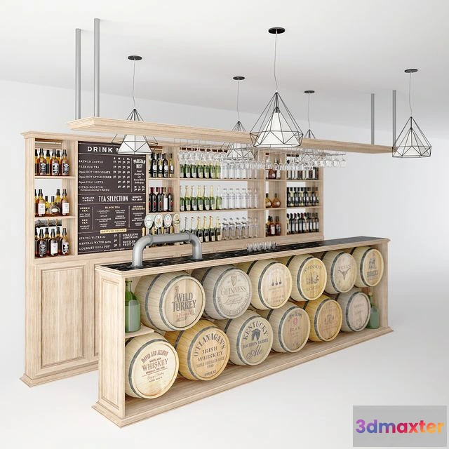 1561928 - Bar counter beer 3D Max