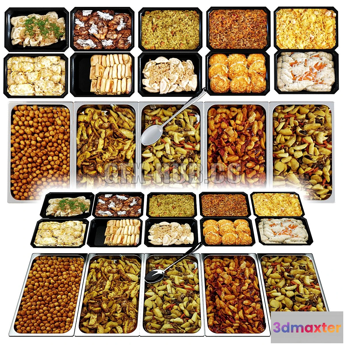 1566198 - Meal line food 3D Max