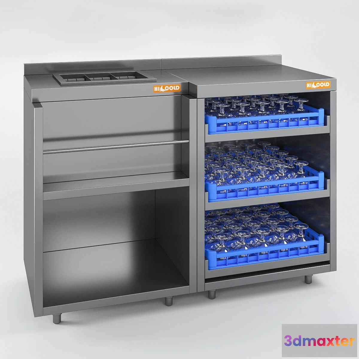 1666584 - other-models - Set HiCold bar equipment 3D Max