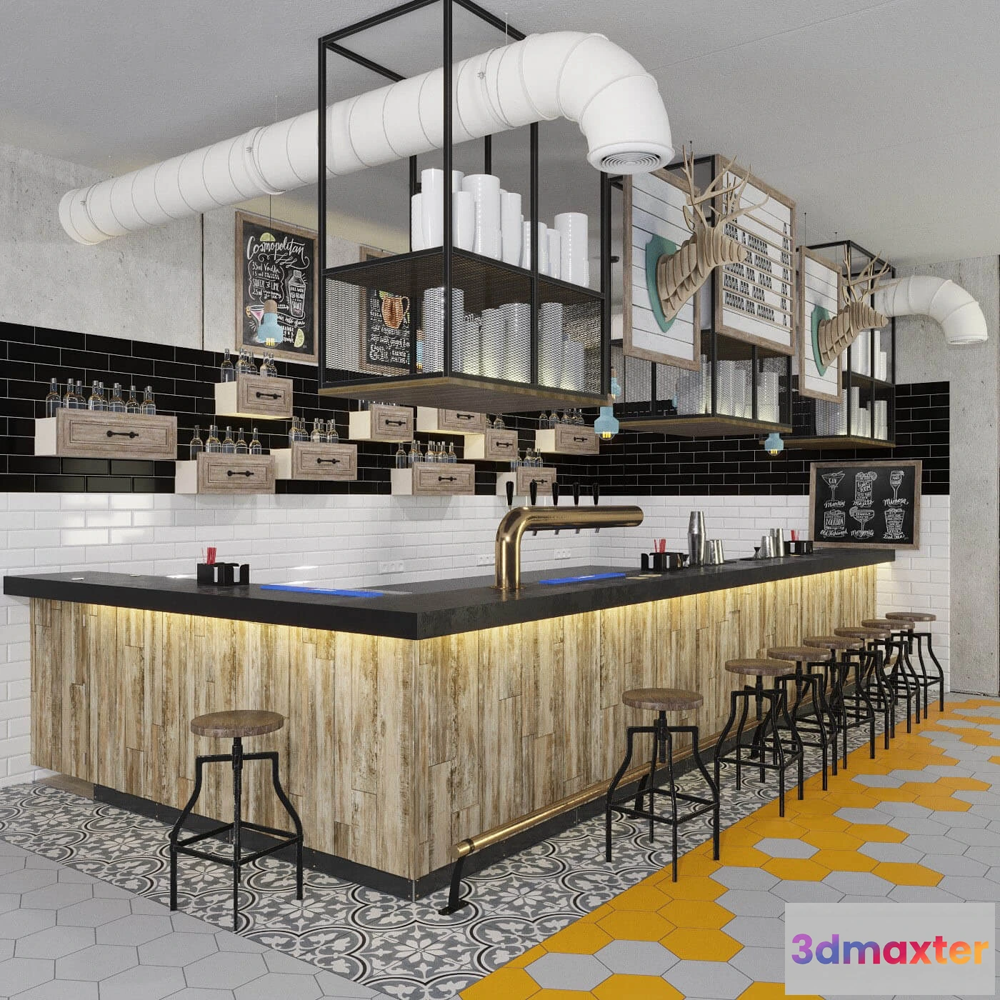 1666592 - other-models - Bar counter 111 3D Max