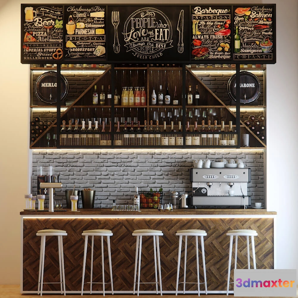 1666600 - other-models - Bar counter 2 3D Max