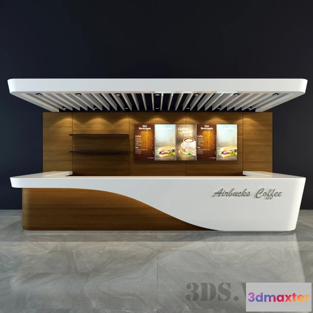 1666610 - other-models - Bar counter 3D Max