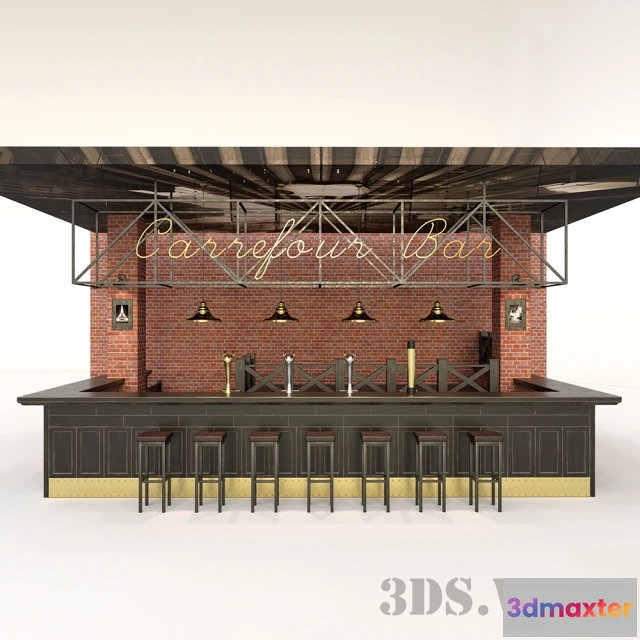 1666614 - other-models - Bar counter 3D Max