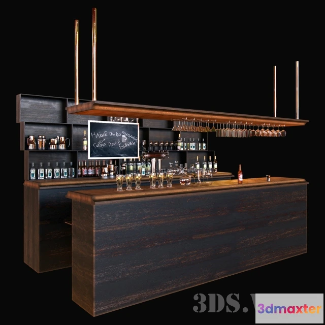 1666622 - other-models - Wooden bar 3D Max