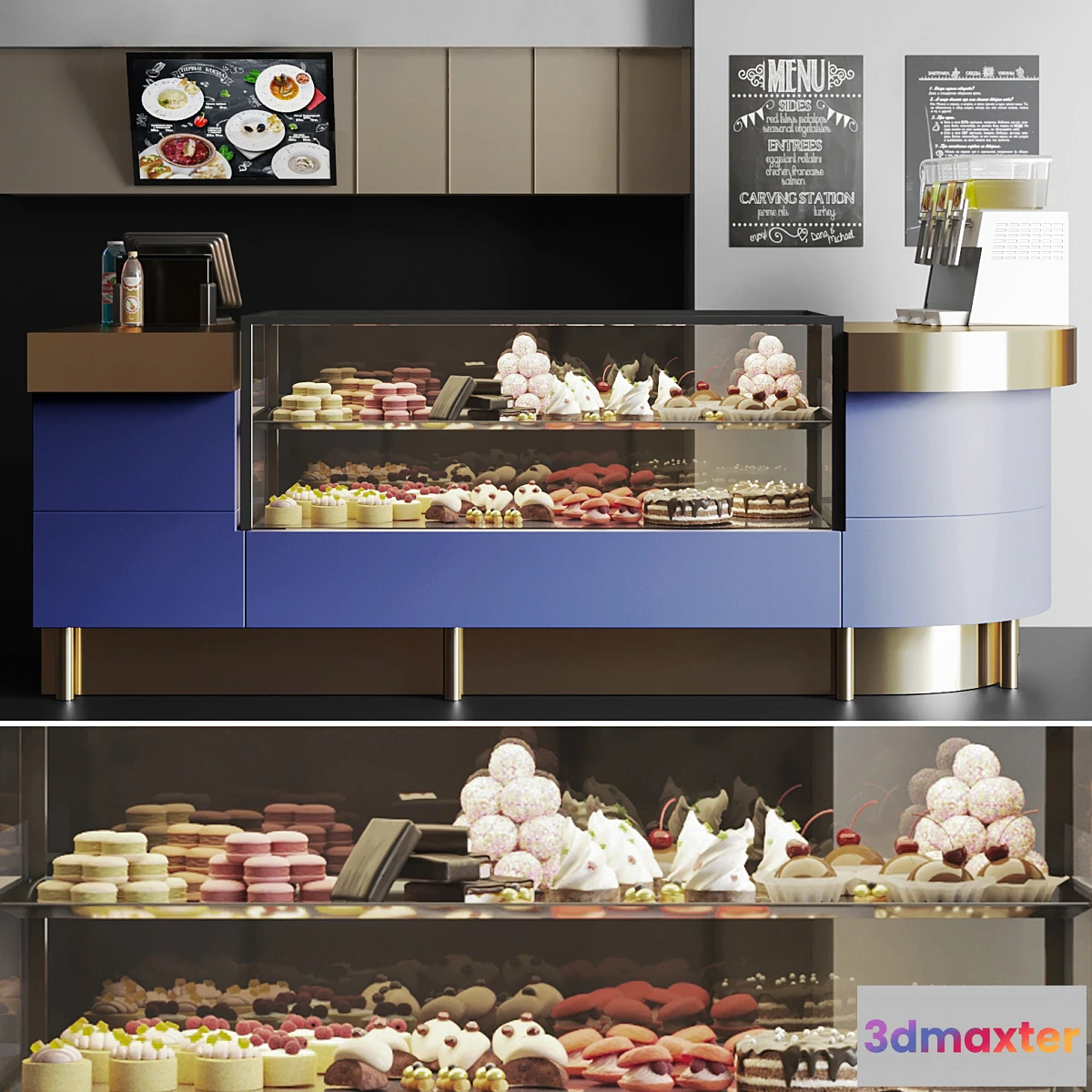 543199 - Confectionery shop with desserts and sweets 4. Cafe