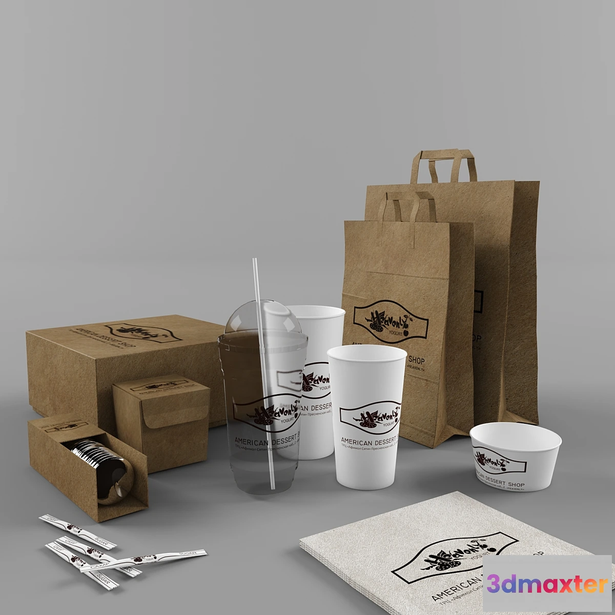 629411 - Paper bags and cups and packaging for Cafe