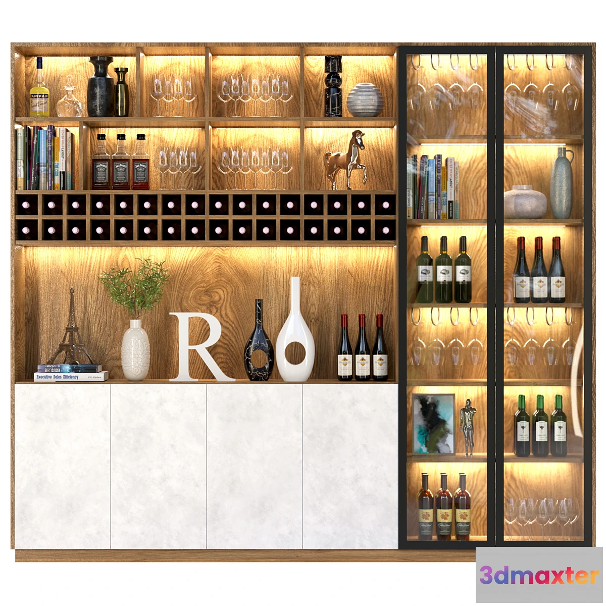 682632 - Wardrobe - bar with alcohol. Wine