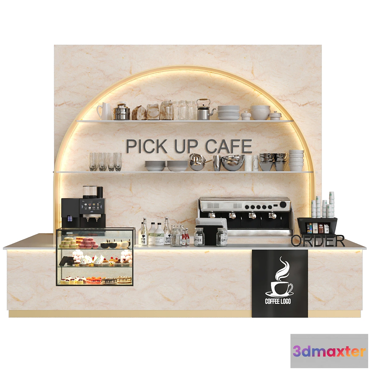 682648 - Coffee dot with marble. Cafe