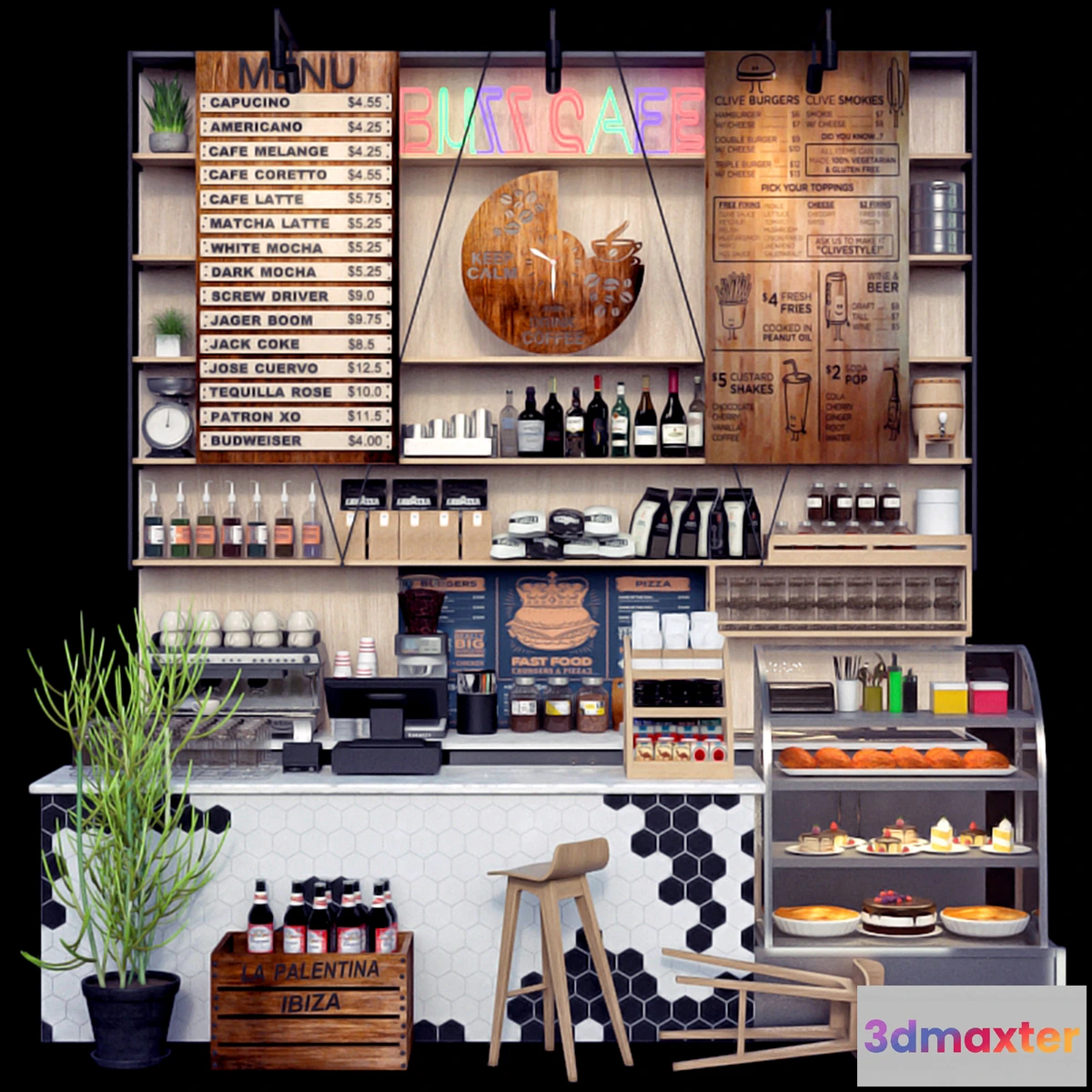 723800 - JC Coffee Shop Counter - No.2