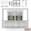 804008 - Breakfast bar + rack (cabinet) + drawing (dwg)