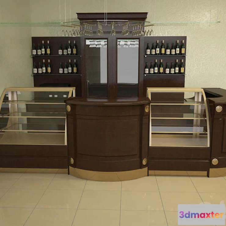 804070 - Classic rack with showcases