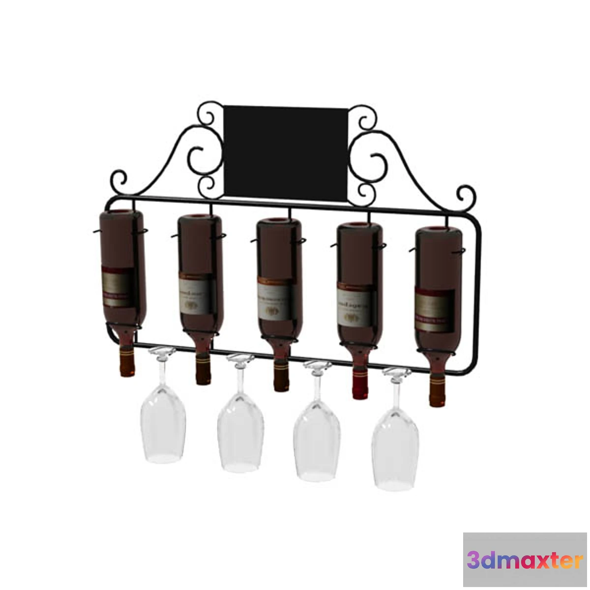 804102 - Forged pendant with wines