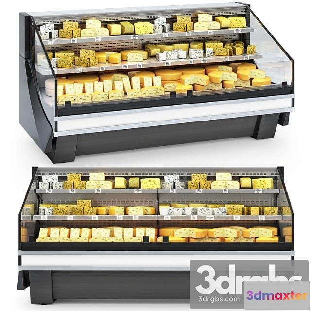 1006244 - Hitline refrigerated display case with cheese