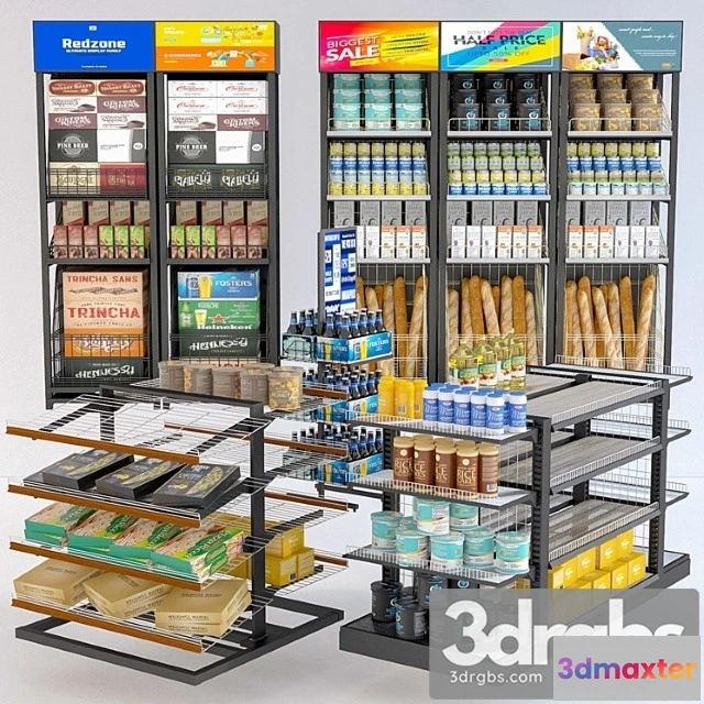 1006248 - Jc grocery display rack collection