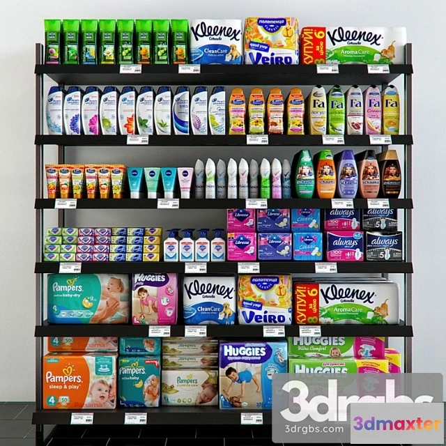 1006416 - Shelving With Hygiene Products